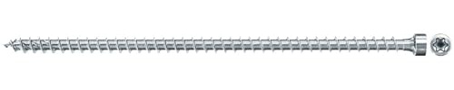 fischer PowerFull II 8,0 x 240, Premium Vollgewindeschraube (50 Stk.) mit innovativer Spitzengeometrie, Stahlschraube für tragende Holzkonstruktionen mit Zylinderkopf, vermindert Spaltrisiko