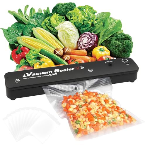 Envasadora al vacío, los alimentos permanecen al vacío hasta 8 veces más frescos, soldadora de láminas para alimentos secos o húmedos, cámara de vacío extraíble