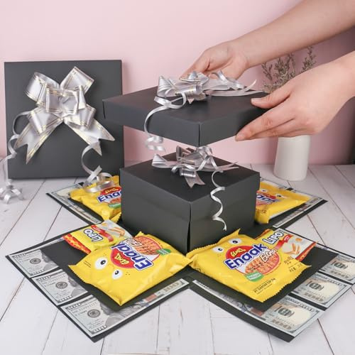 DMJJSD Caja de regalo creativa de 5 capas, caja de regalo sorpresa, caja de explosión para cumpleaños, aniversario, día de San Valentín, boda y más