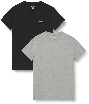 Pepe Jeans M Basic Logo Stretch Pack Camiseta Hombre (Pack de 1)