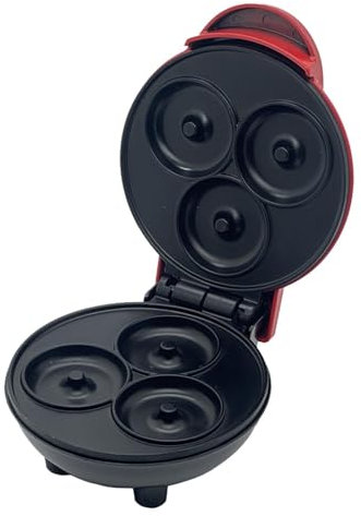 MagiDeal Gaufrier électrique en fer, plaque de cuisson antiadhésive, Machine à donuts, petit déjeuner, pour faire des hamburgers, des collations, des crêpes et