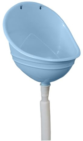 Urinoirs en plastique pour hommes, urinoir mural sans odeur, anti-éclaboussures, sans eau, avec tuyau, pour maison, dortoir, jardin, camping-car, bleu