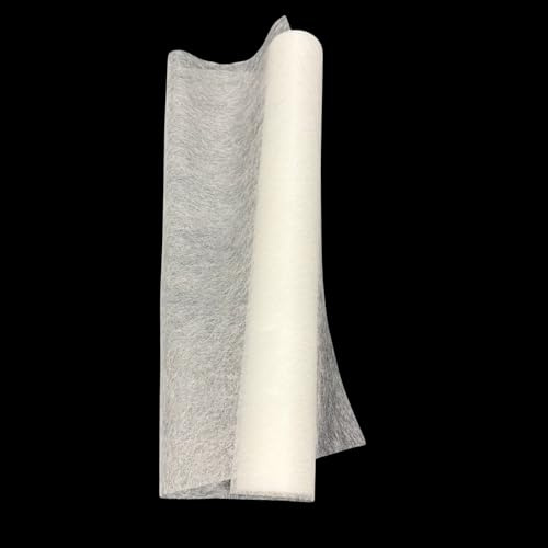 AngYang23 Adhesivo para planchar, red de interfaz fusible de doble cara para costura, acolchado, manualidades (ligero 23 g, 17 pulgadas y 11 yardas)
