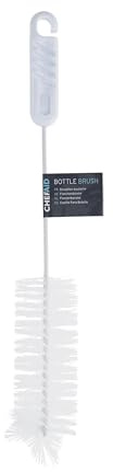Chef Aid Brosse de Nettoyage pour Bouteilles – Fibres en Nylon, Manche avec Crochet de Suspension – sans BPA et Lavable au Lave-Vaisselle – Nettoyage précis et hygiénique