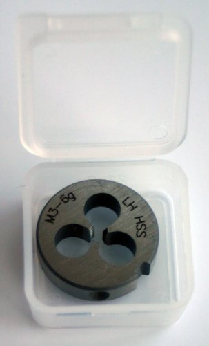 Filiera M3 x 0,5 mm HSS ruota di taglio Kluppe filettatrice DIN 223 filettatura sinistra