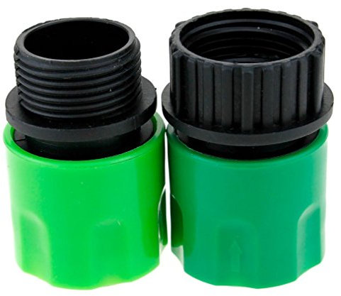 Topways® Garden Hose Adaptors Connector Expandible manguera de jardín masculino y femenino adaptadores de conector para Tap y spray Verde