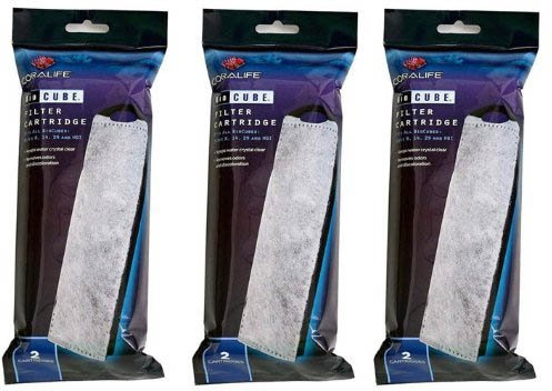 Coralife BioCube Filter Cartridge, 6ct (3 x 2ct)