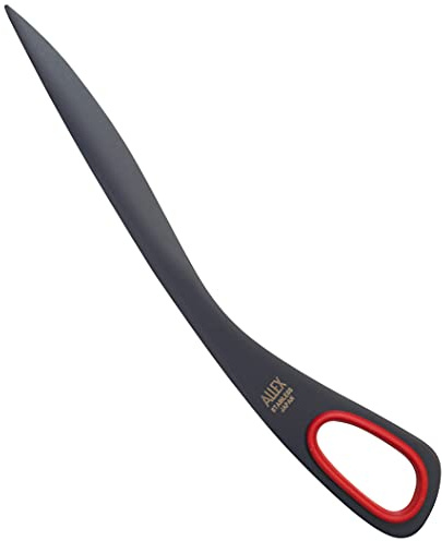 ALLEX Letter Opener Black Red 6.7 Sword Envelope Opener Knife, Japanese Stainless Steel Blade [Non-Stick Fluorine Coating], Mail Opener Paper Knife Tool All Metal, Made in Japan