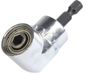 Adaptador de fijación para taladro, destornillador angular adaptador para atornillador de ángulo de 1/4 105°, para destornillador de grados y puerta de insertos magnéticos Quick Change Drill Bit