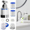 NAROSEBE Filtro Agua Grifo Filtro Grifo Lavabo Cocina Filtro Antical Grifo Filtro Agua Consumo Sistema Filtro De Agua Con 3 Cartucho de Filtro Recambio Para Cocina Fregadero Baño + Adaptador Universal