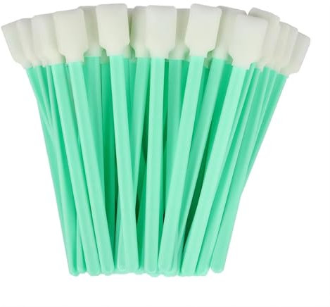 Yanzeo 50 pezzi Bacchette per pulizia in schiuma, kit di tamponi in spugna, multiuso per fotocamera, stampante a getto d'inchiostro, testina di stampa, lente ottica, dispositivi ottici