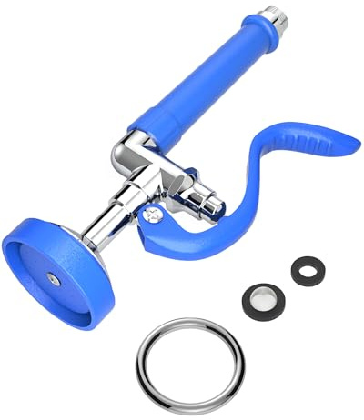 Commercial Kitchen Sink Sprayer: Dish Sprayer Nozzle with Ergonomic Handle Commercial Sink Faucet Parts for Kitchen - High Pressure Dish Spray Valve Head for Restaurant(Blue)