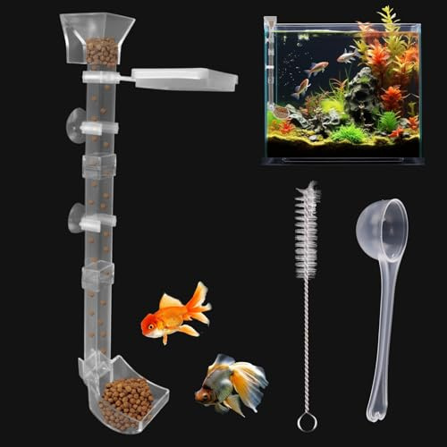 Juego de tubo de alimentación de camarones y platos, kit de tubo de alimentación de peces de acuario, alimentador de camarones transparente, suministros de alimentación para peceras con anillo de