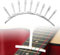 MIRKUZI Radienlehren 9er-Pack Gitarrenradiusmessgerät, Gitarrenmesswerkzeug, Radius-Saitenmessgerät, Gitarrenmessgerät für Gitarrenbass-Steg-Griffbrett-Sattel