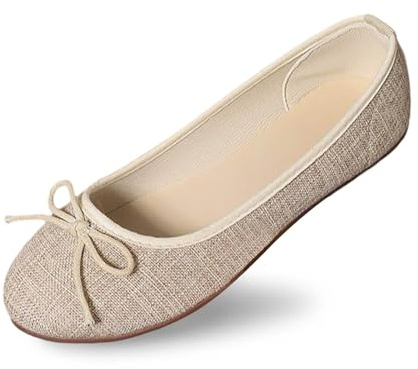 Bailarinas para mujer planas de lona bailarina para mujer, cómodas, zapatos cómodos, elegantes, zapatillas sin cordones, deporte, verano, casual, mocasín, ligeras, zapatillas de marcha para correr
