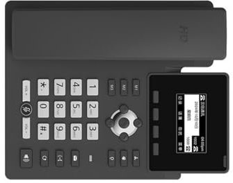 Teléfono de nivel empresarial con Bluetooth y funcionalidad manos libres con puerto Gigabit y sonido FullHD para gestión de llamadas de alto volumen