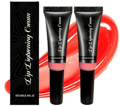 Dark Lips Treatment Balm, Lightening Hydration for Smokers Lips, Reduces Wrinkles,Repairing Lip Scrub for Dry, Cracked Peeling Lips, Moisturizing Care for Discoloration (2PCS)