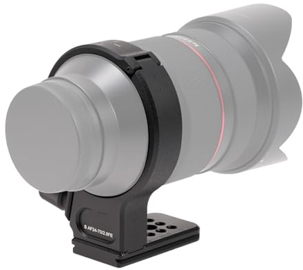 Lazmin112 Anello di montaggio per treppiede per obiettivo Samyang AF24-70 mm F2.8, collare in metallo con fori per viti 1/4 e 3/8 di pollice, piastra a sgancio rapido 69 mm