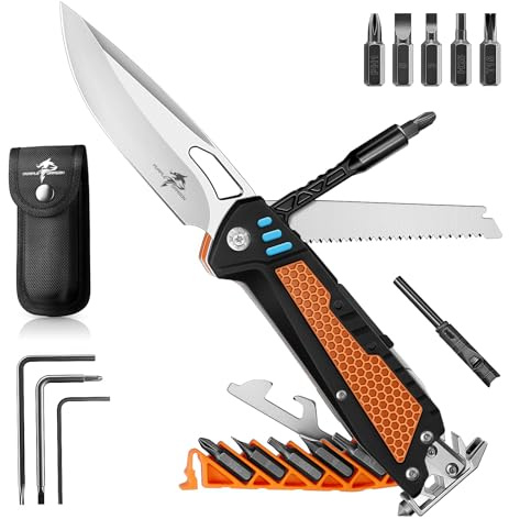Purple Dragon Couteau Plein Air D2 Lame Mixte Poignée G10 Gaine Clip, Noir