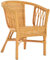korb.outlet Stapelbarer Rattansessel, Rattanstuhl/Bistro-Sessel Balkonsessel in der Farbe Honig
