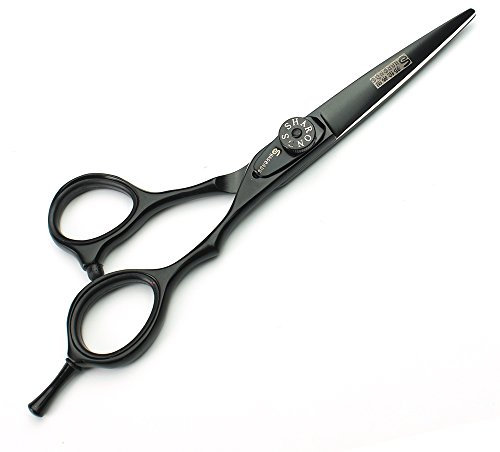 5.5'Ciseaux de coiffure Noir robinet Coiffeur professionnel outils de modelage Barber Ciseaux Set