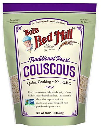 Bob's Red Mill Traditional Pearl Couscous, 16oz (Pack of 1) - Non GMO, Vegan, Israeli Couscous, Kosher