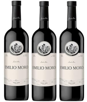 EMILIO MORO - Emilio Moro, Vino Tinto Crianza Español, Tempranillo Fresco, D.O. Ribera del Duero - Pack 3 Botellas x 750 ml