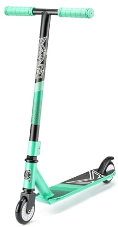 Xootz Shred Stunt Scooter for Kids & Teens, Freestyle Scooter with 360° Spin, ABEC-7 Bearings, Steel T-Bar Trick Scooter for Kids Aged 8-12