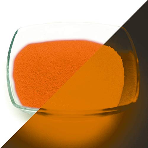 LUMENTICS Premium Leuchtgranulat Orange - Im Dunkeln leuchtender Farbsand. Nachleuchtendes Granulat für Dekoration, Bastelei, Harz, Resin und Epoxy (1 mm, 100 g)