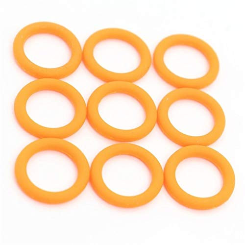 JUN-STORE 110pcs Keycaps O-Ring-Dichtung Schalter Ton Dämpfer for Cherry MX Keyboard Dämpfer Ersatz Noise Reduction Silikon-O-Ring-Dichtung (Color : Orange, Size : 9x4x2.5mm)