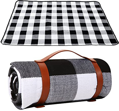 Luckybee 200x150CM Manta Picnic Impermeable Grande - Manta Picnic Portátil Plegable,Manta de Picnic Impermeable y Plegable,para Parque, Jardín,Playa