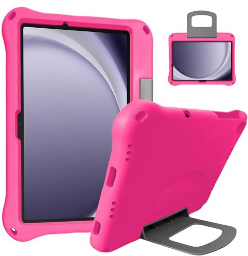 DJ&RPPQ Custodia per Samsung Galaxy Tab A9 Plus per Bambini,Custodia per Galaxy Tab A9 Plus.(SM-X210/X216/X218),Cover Leggera Antiurto Adatta ai Bambini con Maniglia Supporto per Samsung Galaxy A9+ Ta