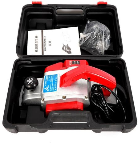 Cepilladora manual, cepilladora de madera, cepilladora eléctrica, alisar superficies de madera, 1300 W, 90 mm de ancho