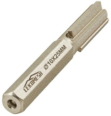 LEKOMESH Broca para Mortero 10mm - Fresa de Mortero con Vástago HEX Broca para Mortero, Albañilería, Eliminación de Ladrillos