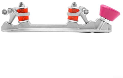 Enhance Your Rolling Experience with Adjustable Aluminum Skate Plates and Accessories (for size 35-36 red)