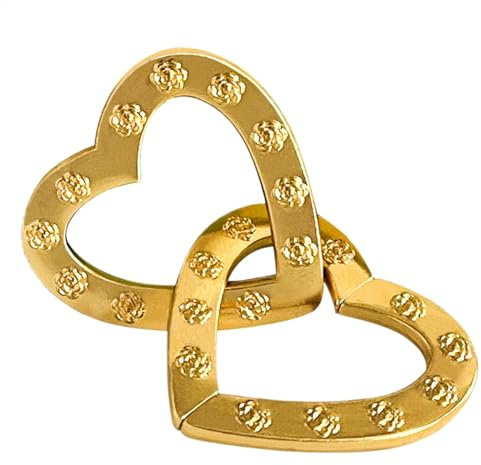 Arredamento a Doppio Cuore nidificato - Romantico Souvenir di Nozze | Decorazione estetica del collegamento a catena del nodo per San , decorazione in stile fattoria