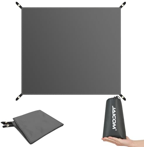 JAICOM Zeltplane - Tarp Wasserdicht, 4 Personen Zeltunterlage, PU 3000mm Camping Zelt Tarp, Ultraleicht und Reißfest, für Zelten, Outdoor-Camping, Strand, Picknick, Wandern
