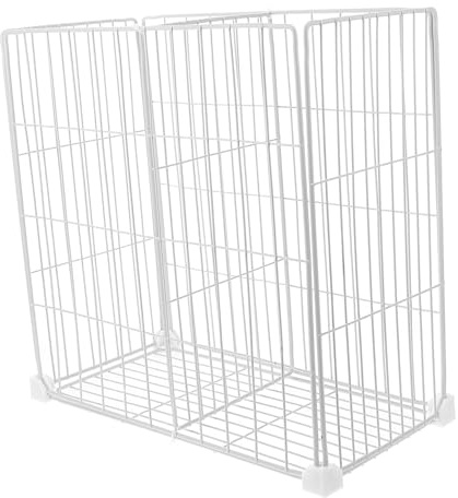 CIYODO Organizer per Frigorifero e Freezer con Divisoria e Cestino Inferiore Ripiano in Filo Separatore Cucina per Armadi e Installazione Attrezzi