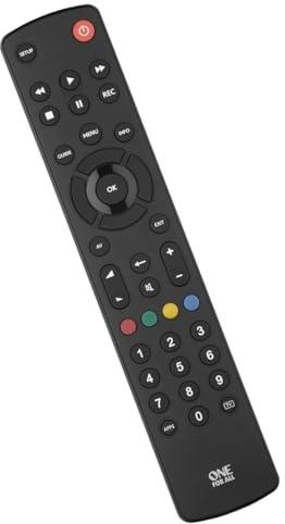 One For All Contour TV Universal Remote - Control of TV/Smart TV - Guaranteed to work with all manufacturer brands - Learning remote control - URC1210