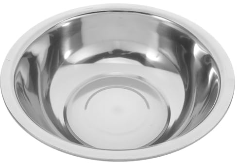 TOVINANNA Bac Inox Multiusage Bassin Inox pour Trempage et Lavage Visage Résistant Corrosion Facile à Nettoyer Basin Acier pour Lessive et Soins Quotidiens