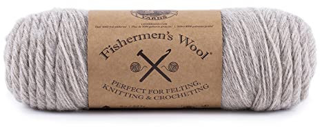 Lion Brand Yarn Fishermen's Wool, Medium-Weight Yarn for Knitting, Crochet, and Crafts, Oatmeal, 1 Pack