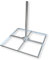 Unitech Flachdachständer 83 x 83 x 113 cm I SAT Ständer aus Stahl feuerverzinkt rostfrei I Plattenständer für Satelliten-Schüssel I Balkonständer für SAT-Antenne I geeignet für 4 Platten