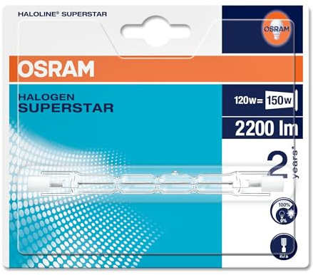 5 pieza halógena (R7S, 120 W, 117.6 mm 64696 – OSRAM