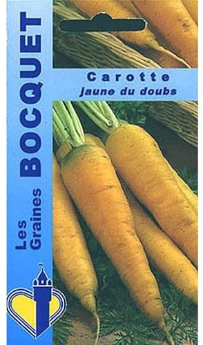 Sachet de graines de Carotte jaune obtuse du Doubs - 7 g - légume racine - LES GRAINES BOCQUET