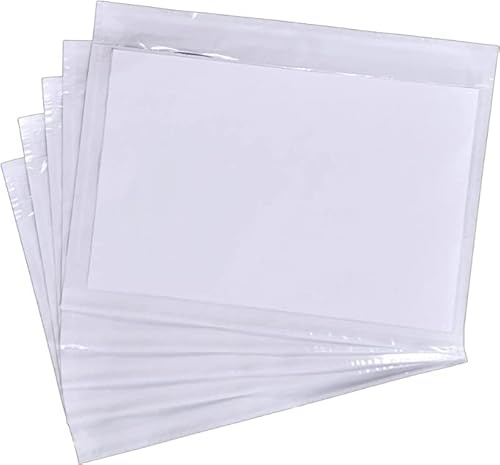 Pakomat Sobres para documentos DIN C5 A5, transparentes, autoadhesivos, 500 unidades