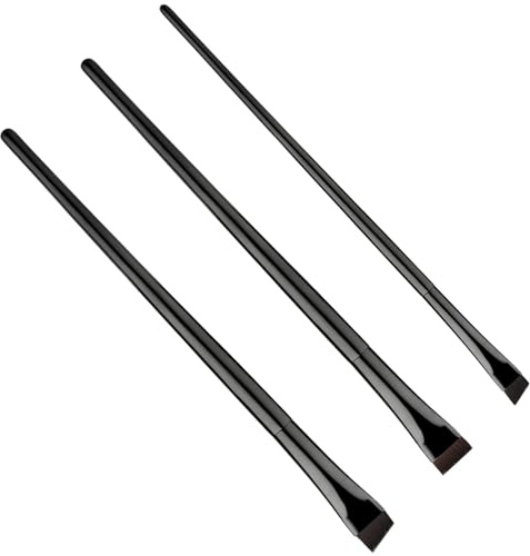 Lot de 6 pinceaux à eyeliner, pinceau biseauté plat et fin, pinceau à sourcils incliné, pinceau biseauté et plat, pinceau correcteur de sourcils, outils de maquillage pour fard à paupières, sourcils