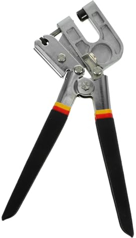 DIYEAH 1pc Steel Crimper Punch Lock Ergonomic Metal Plier for Fastening Drywall Keel Heavy Duty Design Non- Handle Random
