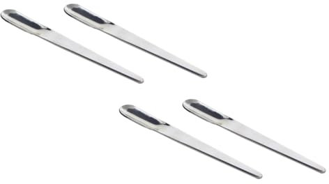 ULTECHNOVO Cucharas Espresso Mini De Acero Inoxidable 4 Piezas, Cucharas Pequeñas Para Café, Mezcladora Resistente Para Bebidas, Helados y Postres, Uso Hogar y Restaurante