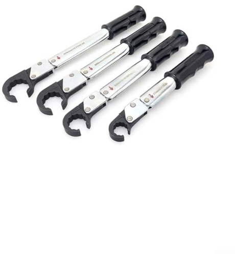 Chiave dinamometrica a cricchetto con design a estremità aperta, per riparazioni automobilistiche e climatizzate, struttura in acciaio legato al nichel-cromo, disponibile (17 mm)