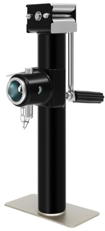 czyuRachel Caballete de 1 T, altura regulable, caballete para coche, soporte para remolque, base de apoyo para coche, ideal para cambiar neumáticos, color negro